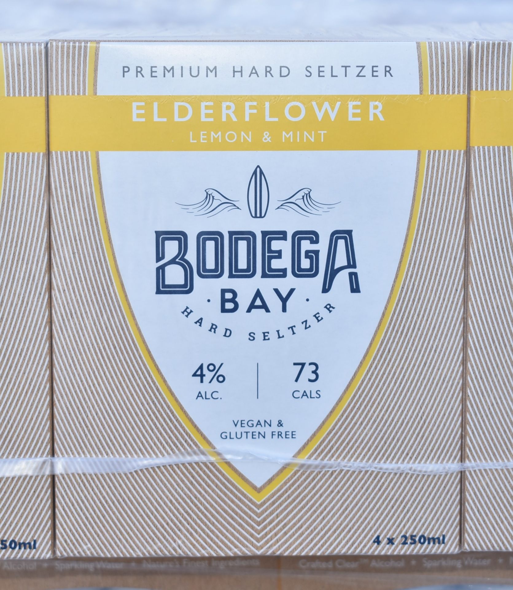 24 x Bodega Bay Hard Seltzer 250ml Alcoholic Sparkling Water Drinks - Elderflower Lemon & Mint - - Image 3 of 9