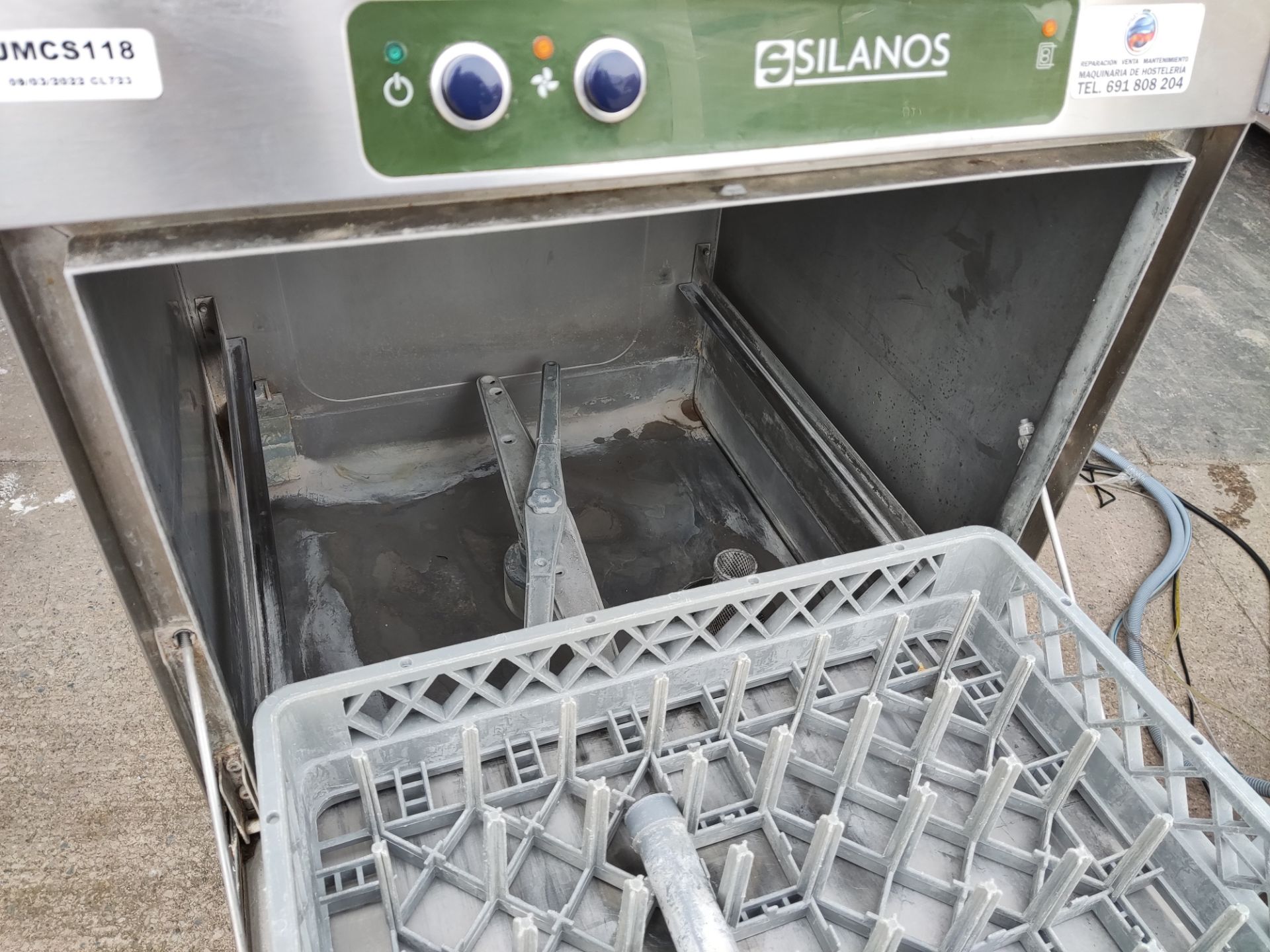 1 x Silanos E50PS ECO Undercounter Dishwasher with Stand - JMCS118/108 - CL723 - Location: Altrincha - Image 8 of 11