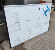 1 x Large Magnetic White Board - 178cm (L) x 122cm (H) - JMCS131 - CL723 - Location: Altrincham