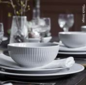45 x PILLIVUYT 'Plisse' Porcelain Salad Bowls, With A Pleated Design - Dimensions: Ø15cm x H6cm