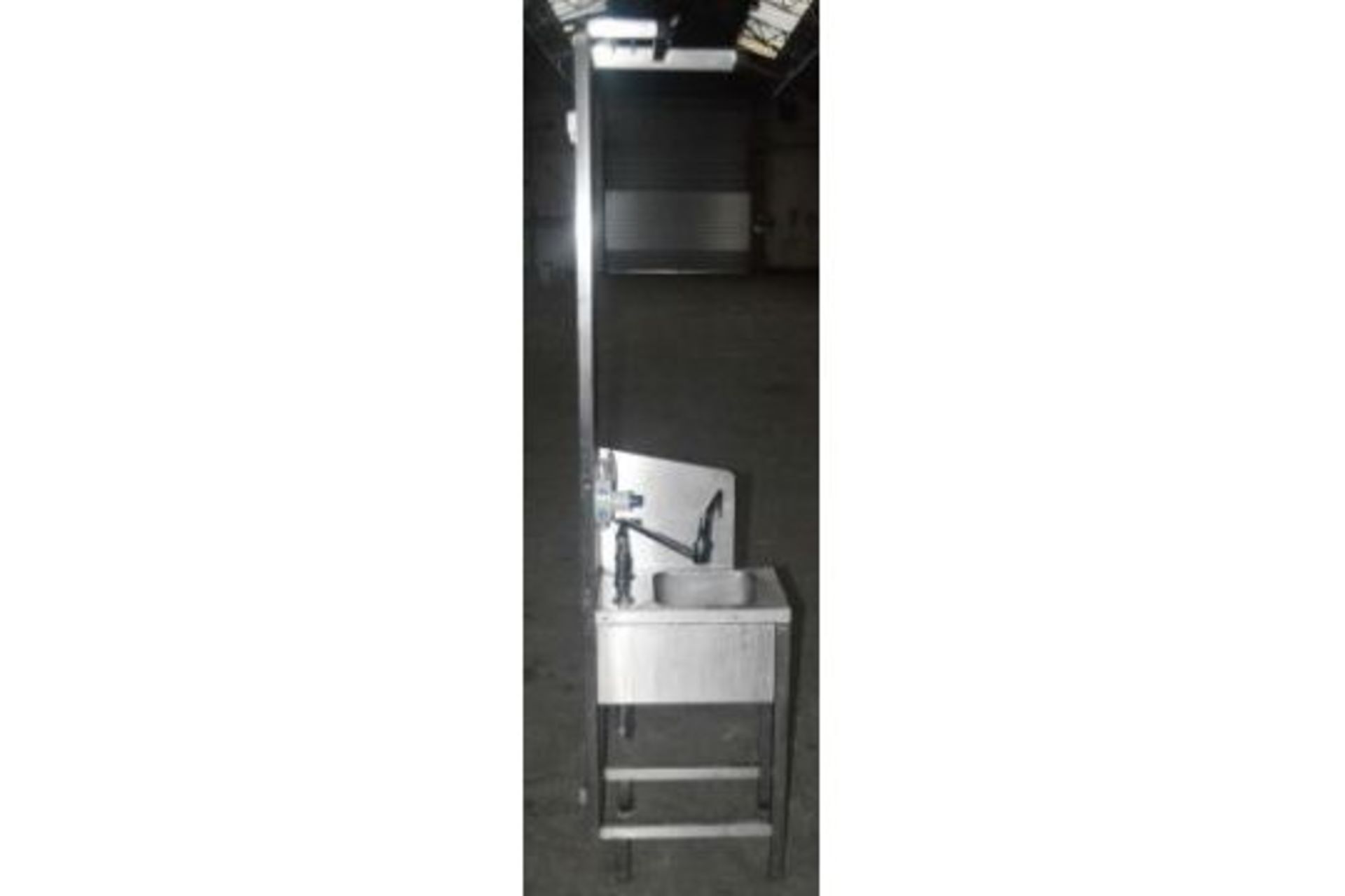 1 x Stainless Steel Commercial Kitchen Janitorial Mop / Cleaning Station - Dimensions: H187 x W33 - Image 8 of 8