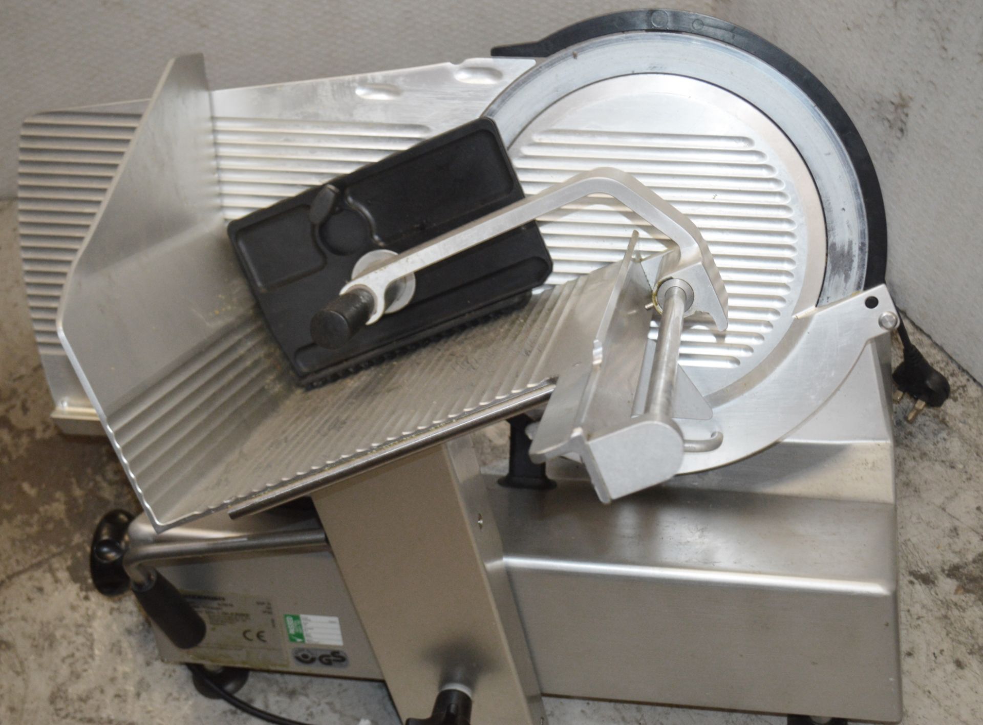 1 x Bizerba BJ2016 Manual Gravity 12 Inch Commerial Meat Slicer - Recently Removed From a Commercial