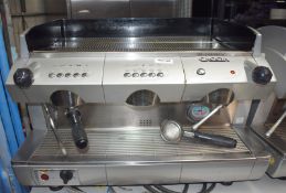 1 x Gaggia 2 Group Commercial Espresso Coffee Machine - Model GD 2GR - Dimensions: H50 x W73 x D57