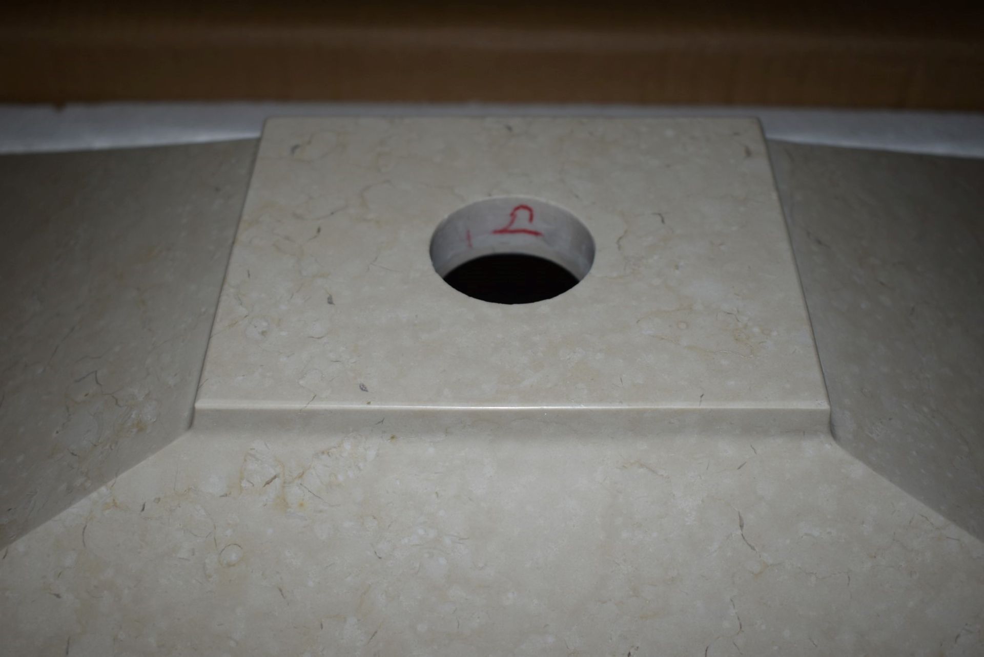 1 x Stonearth 'Karo' Solid Travertine Stone Countertop Sink Basin - New Boxed Stock - RRP £525 - Image 8 of 8