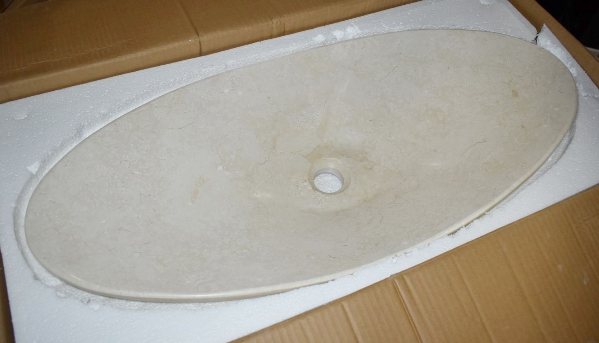 1 x Stonearth 'Cyra' Black Galala Marble Stone Countertop Sink Basin - New Boxed Stock - RRP £ - Image 5 of 7