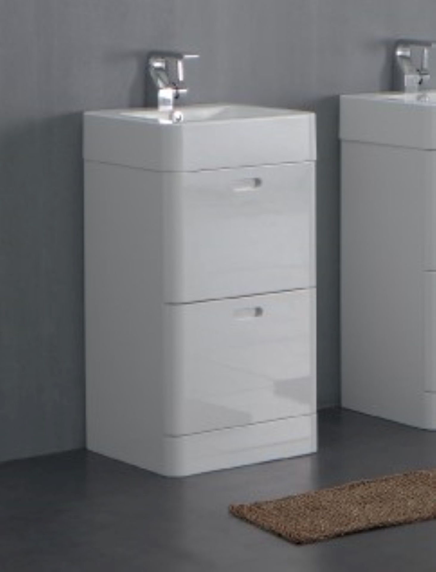 1 x Austin Bathrooms MINI STACKER Bathroom Vanity Unit With MarbleTECH Sink Basin - RRP £650 -