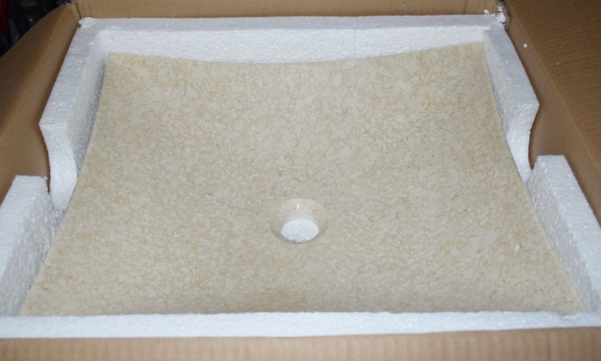 1 x Stonearth 'Aston' Solid Galala Marble Stone Countertop Sink Basin - New Boxed Stock - RRP £495 - Image 5 of 7