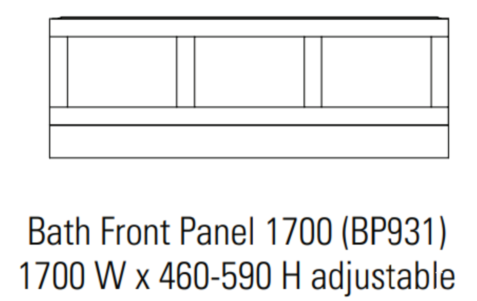 1 x Stonearth 1700mm Bath Front Panel Set - American Solid Walnut - Unused Stock - Original RRP £798 - Image 3 of 9