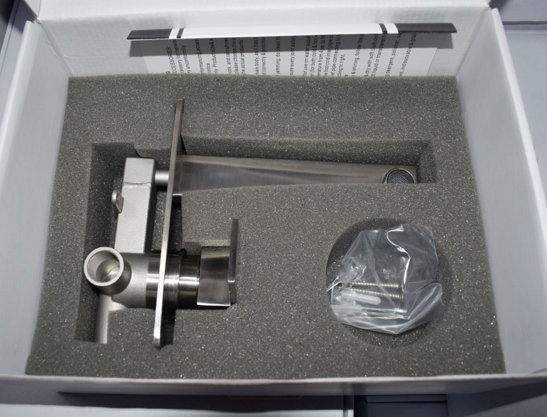 1 x Stonearth 'Metro' Stainless Steel Wall Mounted Tap - Brand New & Boxed - RRP £345 - Ref: TP823 - Image 8 of 8