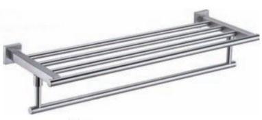 1 x Stonearth Single Towel Rack Rail - Solid Stainless Steel Bathroom Accessory - Brand New