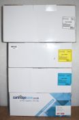 4 x Canon Compatible Toner Cartridges - Types 046HY,  046HC, 046M, 046HBK - New and Unused - Ref: