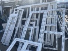 Quantity of Glass, UPVC Window Frames - Please See Photographs - Various Types and Sizes