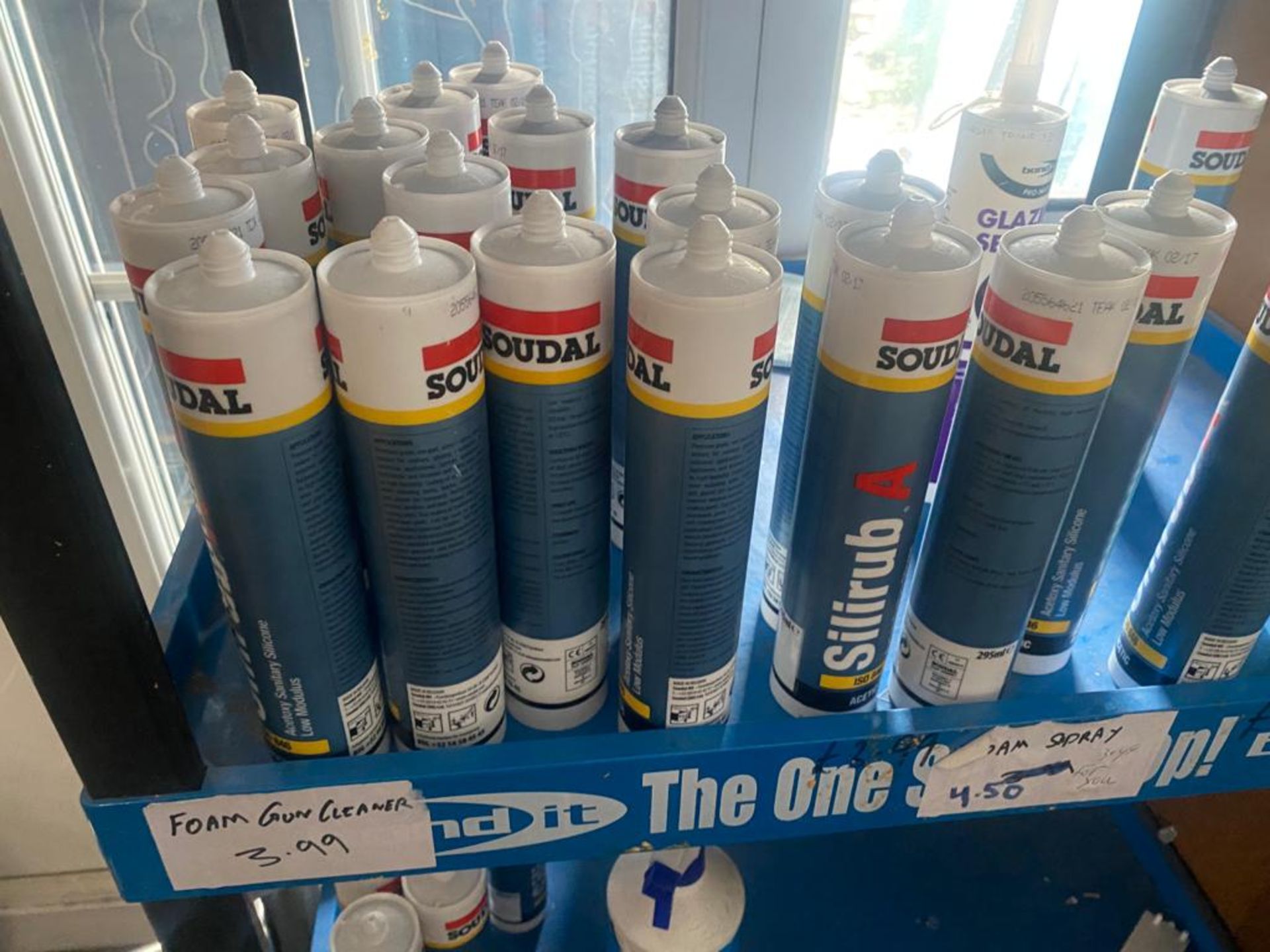 1 x Retail Display Stand With Approx 40 x Items Including PVC Solvent Cleaner & Silicone - Image 5 of 6