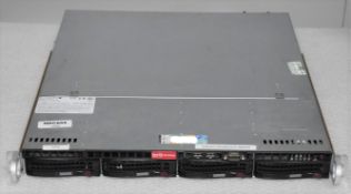 1 x SuperMicro 1U 813M-4 4-Bay 3.5" Server With an Intel i3-2120t Processor, 8gb Ram and Windows