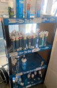 1 x Retail Display Stand With Approx 40 x Items Including PVC Solvent Cleaner & Silicone