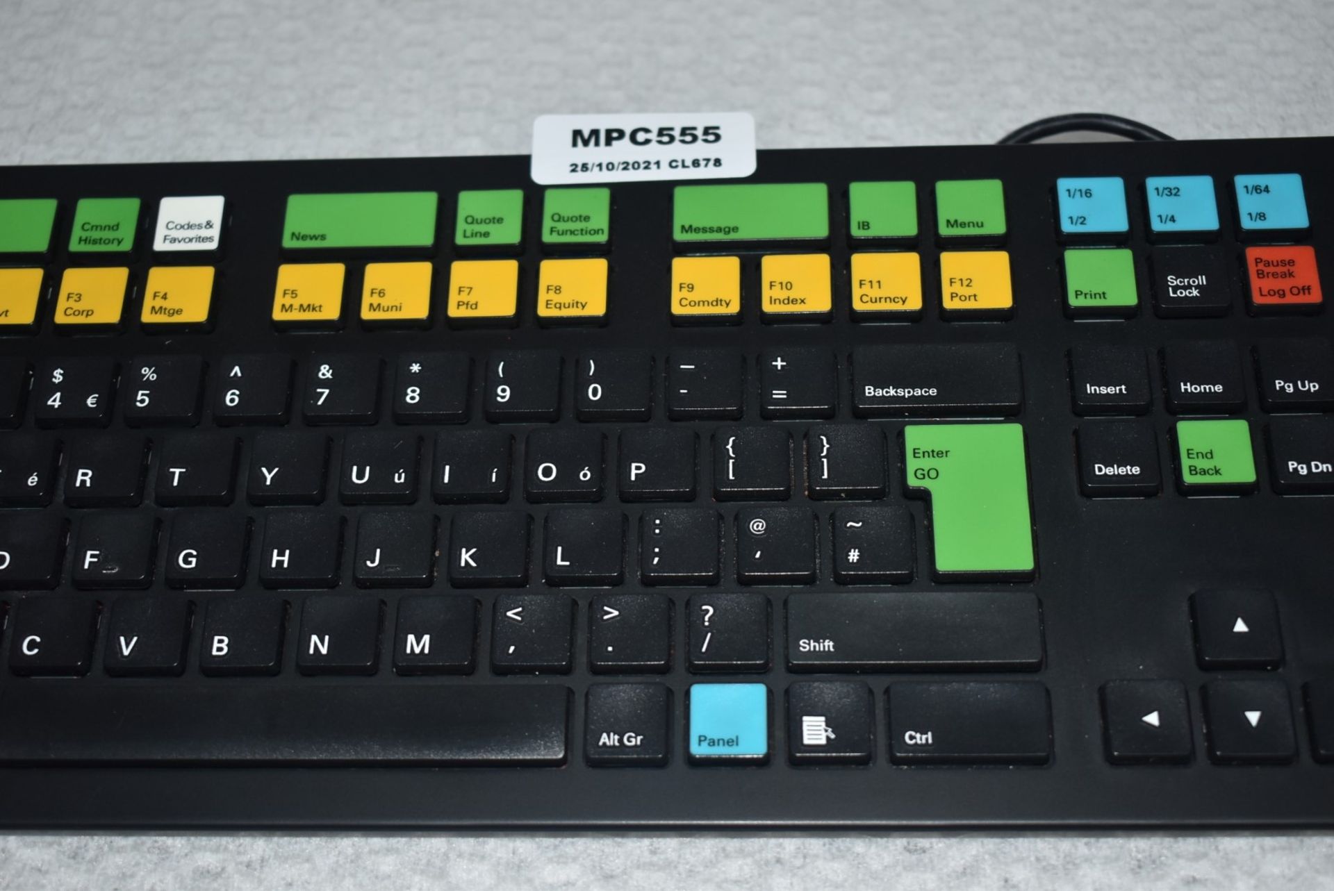 1 x Bloomberg STB100 Financial/Trading Keyboard with Fingerprint Scanner - Ref: MPC555 CG - - Image 4 of 4