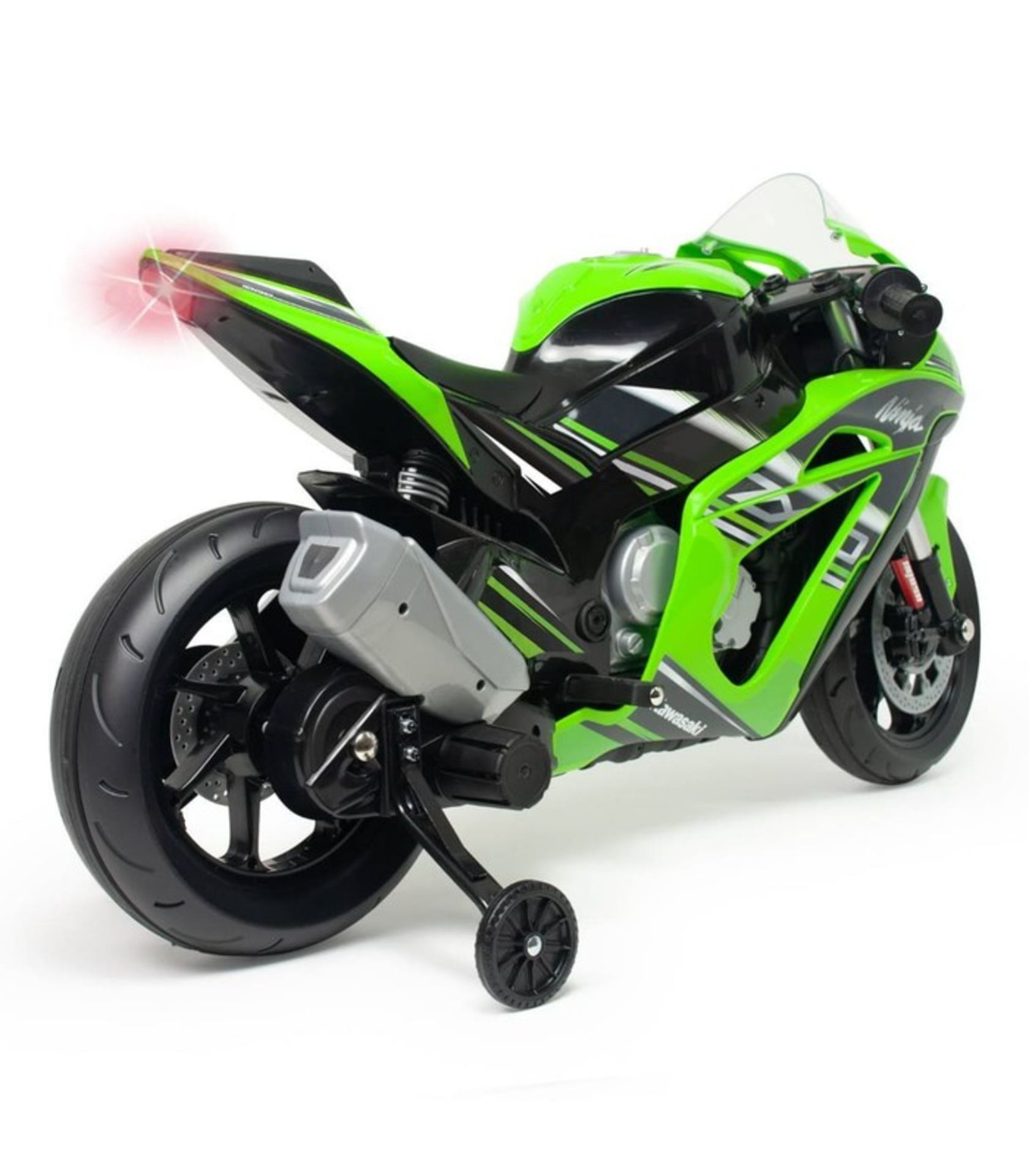 1 x Injusa Kids Electric Ride On Kawasaki ZX10 12V Motorcycle - 6495 - HTYS174 - CL987 - Location: - Image 3 of 24