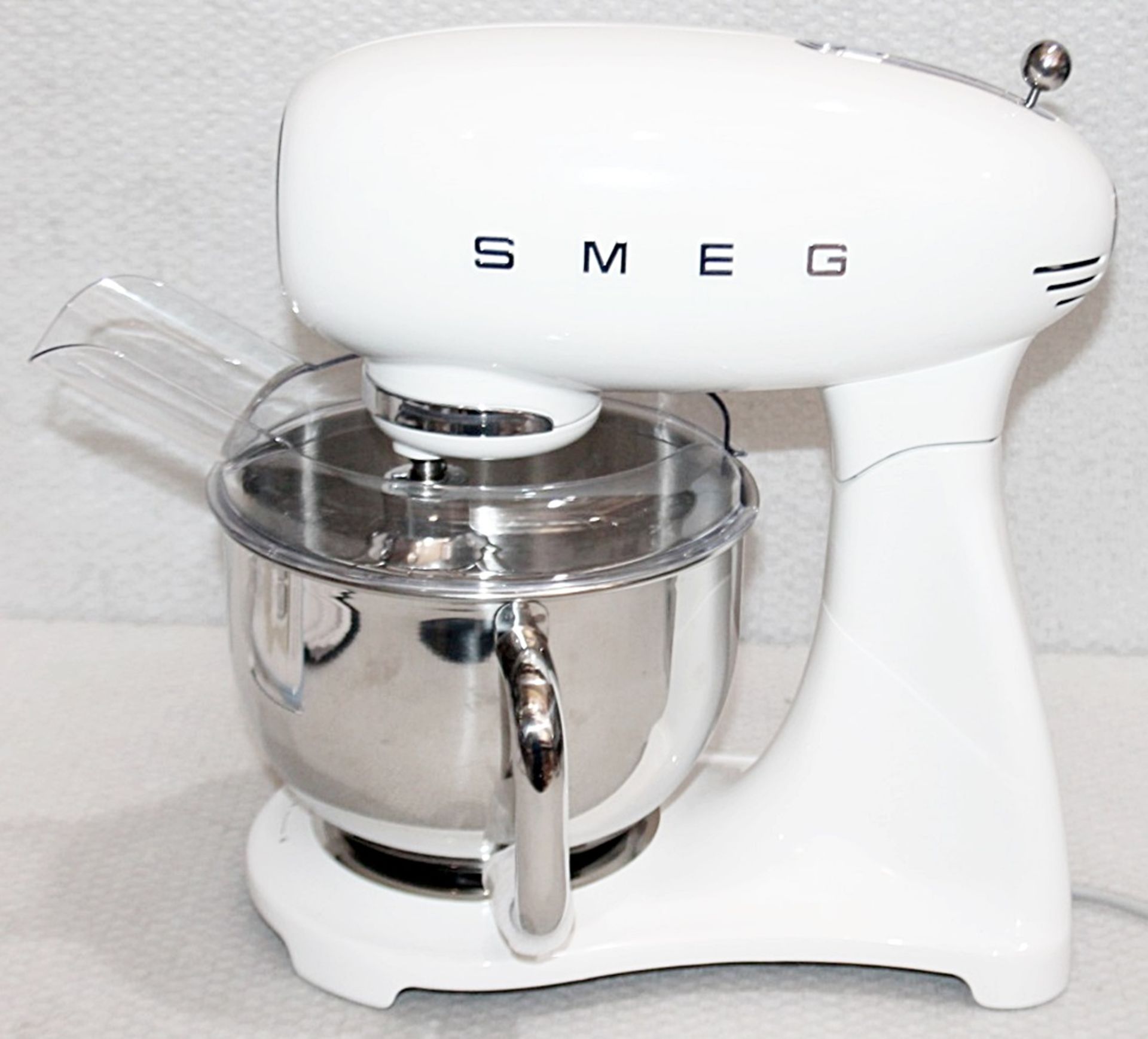 1 x SMEG 50'S Style Stand Mixer In White (4.8L) - Original Price £499.00 - Unused Boxed Stock - Image 3 of 21