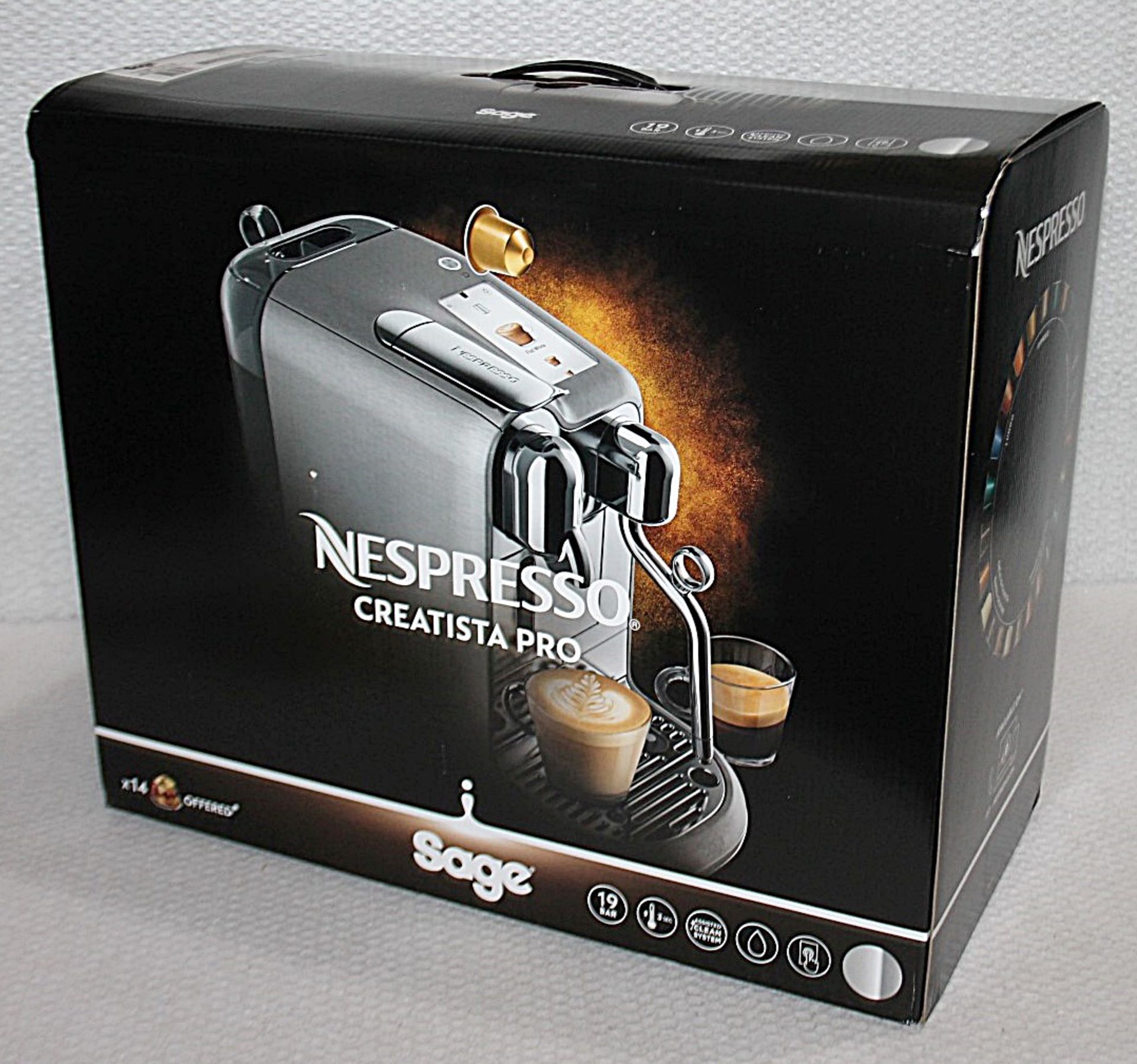 1 x SAGE Nespresso 'Creatista Pro' Automatic Coffee Machine - Original Price £679.95 - Image 6 of 23