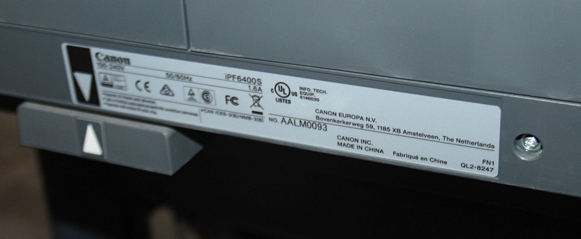 1 x Canon imagePROGRAF iPF6400 Printer Proofer - Pre-owned - Ref: Ma117 GIT - CL011 - Location: - Image 7 of 8