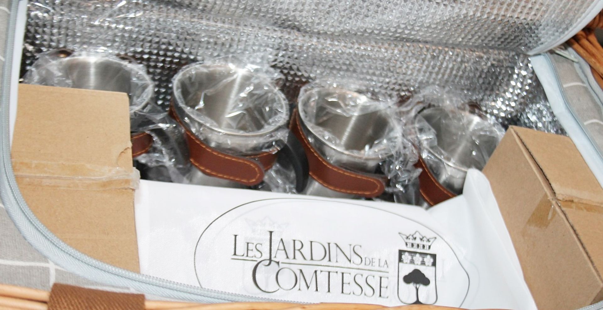 1 x LES JARDINS DE LA COMTESSE 'Concorde' Picnic Basket - New/Unused Stock - Ref: HAS416/FEB22/WH2/ - Image 19 of 20