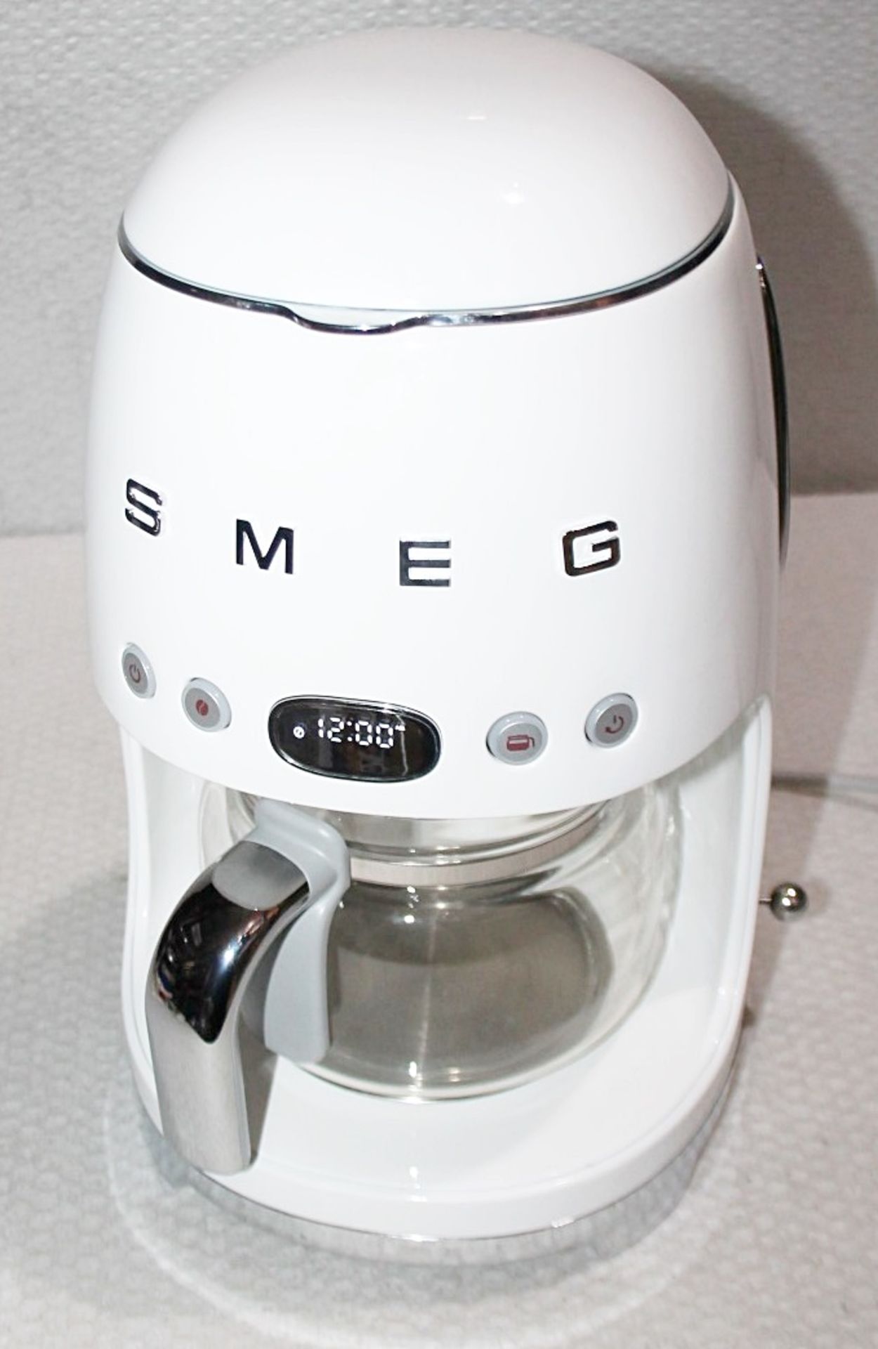 1 x SMEG Drip Coffee Machine In White - Original Price £199.95 - Ex-Display Item - Ref: HAS412/ - Image 3 of 12