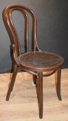 44 x Restaurant Dining Chairs With Curved Wood Backs - Recently Removed From a Restaurant