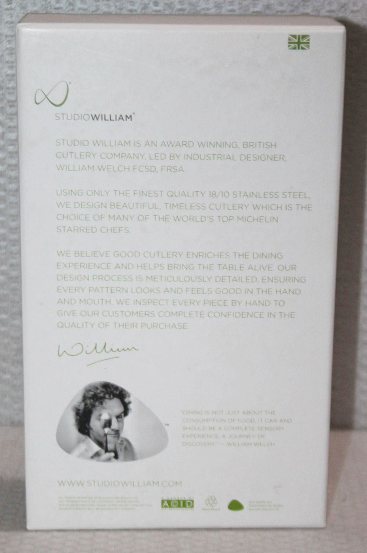 1 x STUDIO WILLIAM 'Tilia Obsidian' 56-Piece Cutlery Set - Original Price £930.00 - Unused Boxed - Image 6 of 11
