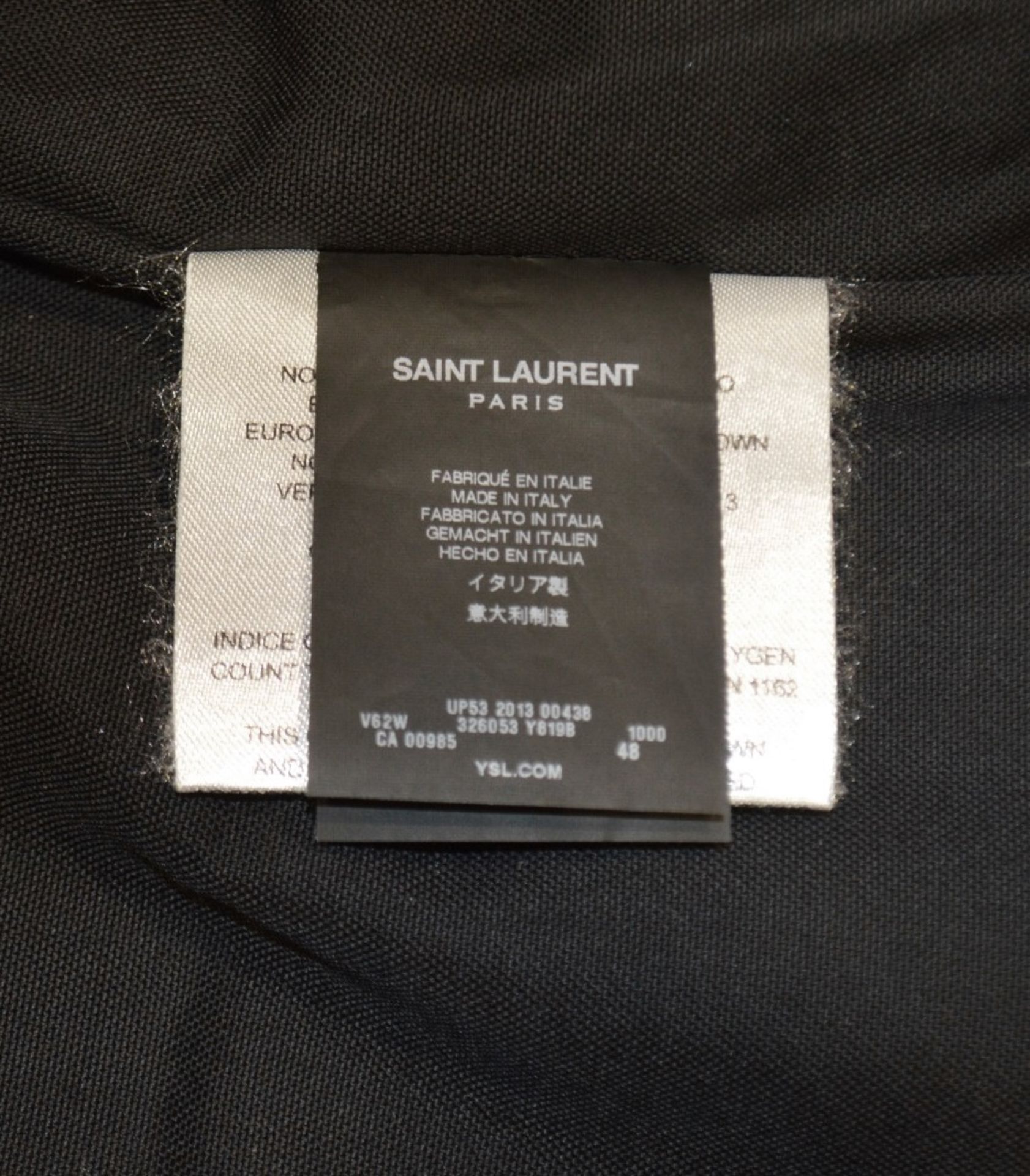 1 x Men's Genuine Yves Saint Laurant Gillet / Body Warmer In Black With Leather Panelling - Image 2 of 8