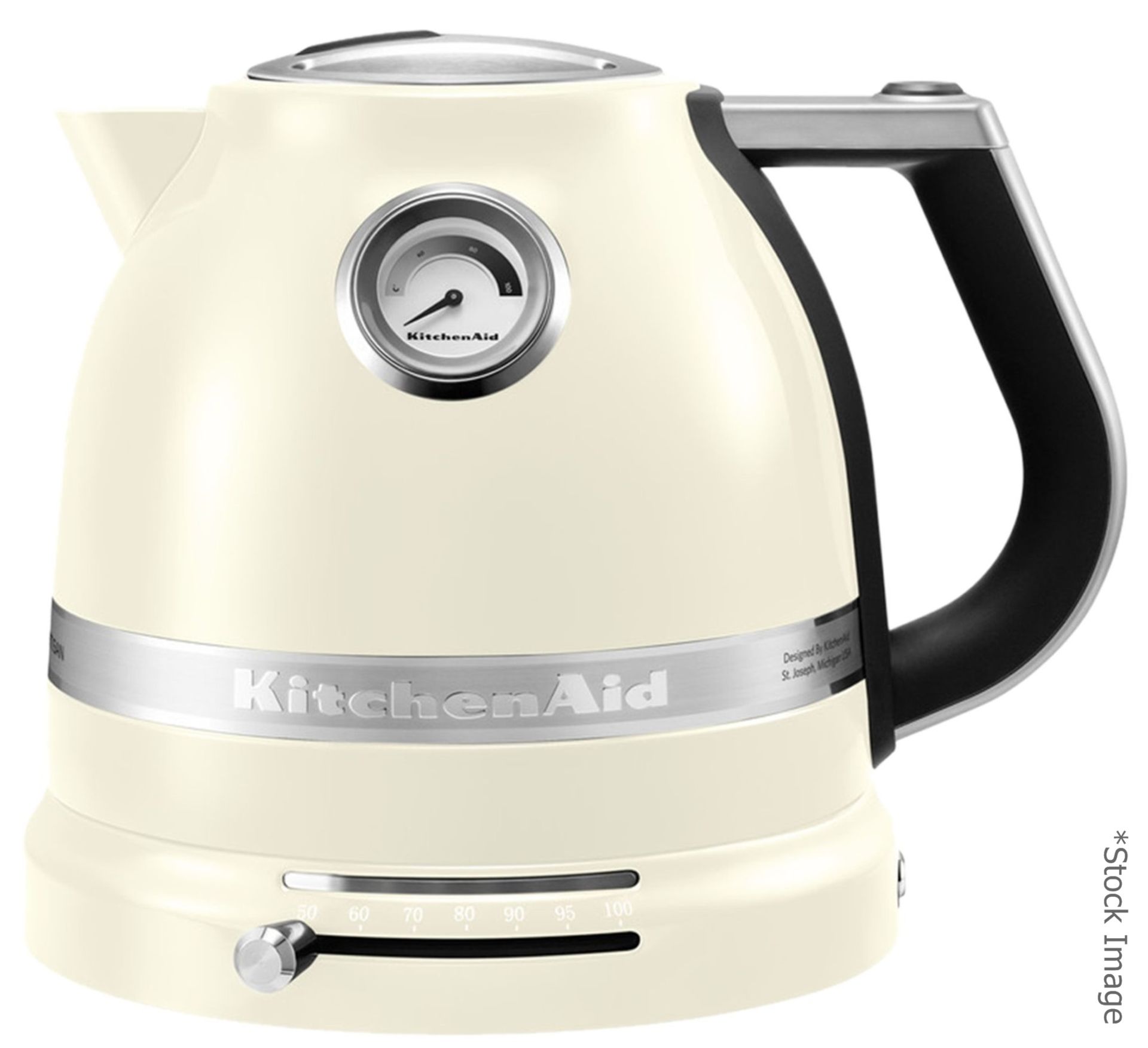 1 x KITCHENAID Artisan Dual Wall Kettle In A Pale Cream - Capacity 1.5L - Original Price £179.99 -