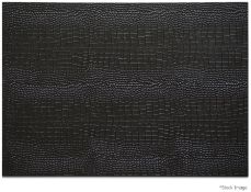 3 x POSH TRADING COMPANY 'Black Python' Luxury Rectangular Placemats - Total Total Original Price £