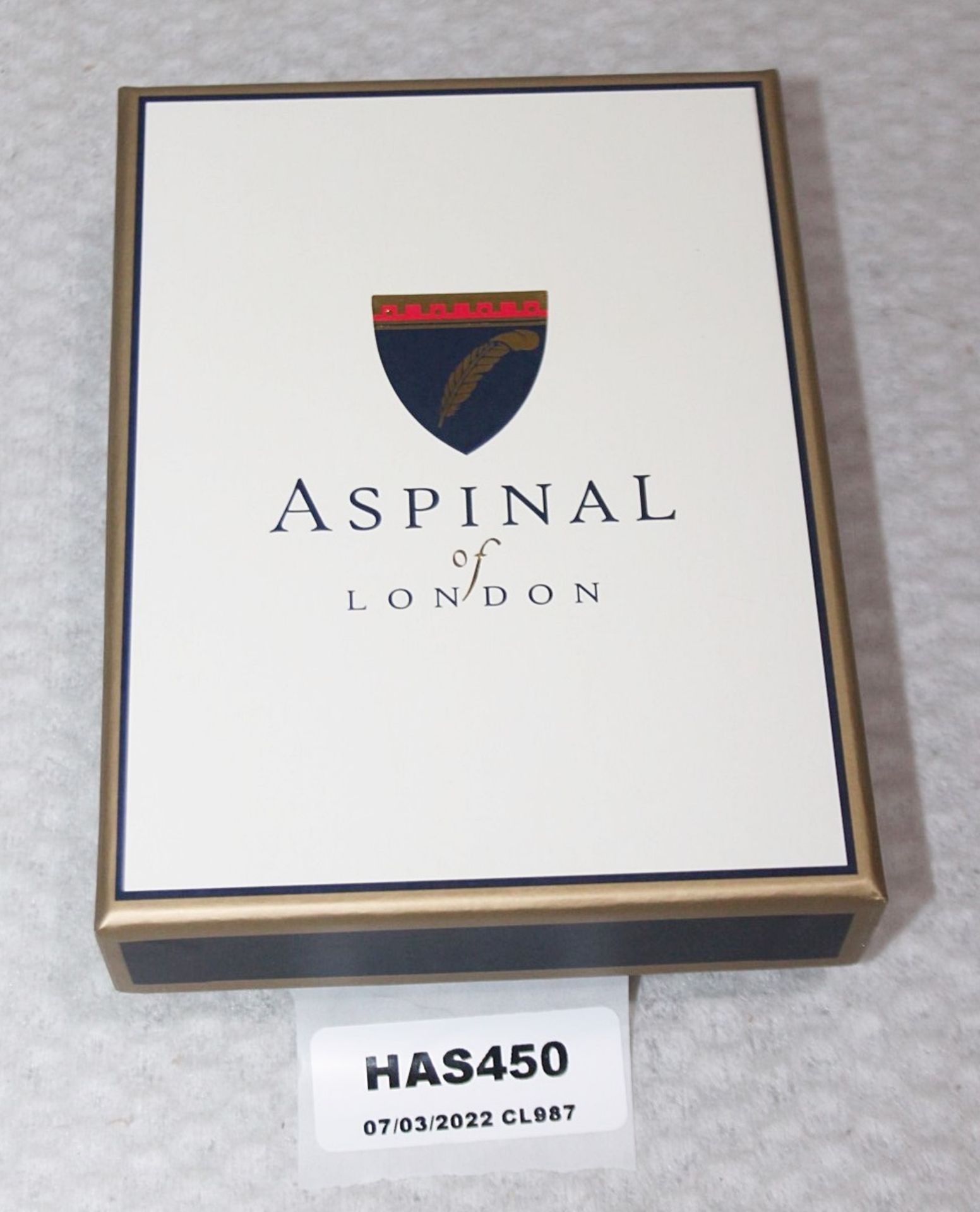 1 x ASPINAL OF LONDON Classic 5oz Fine Red Leather Hip Flask - Original Price £49.00 - Boxed Stock - Image 8 of 8