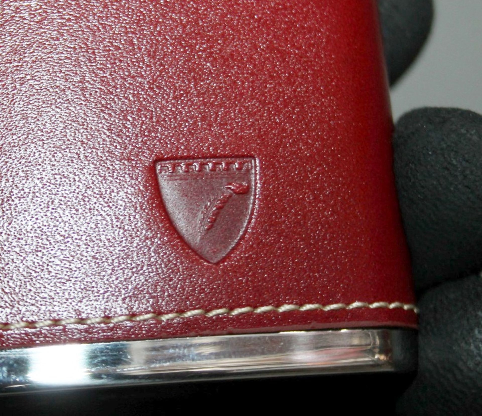 1 x ASPINAL OF LONDON Classic 5oz Fine Red Leather Hip Flask - Original Price £49.00 - Boxed Stock - Image 6 of 8