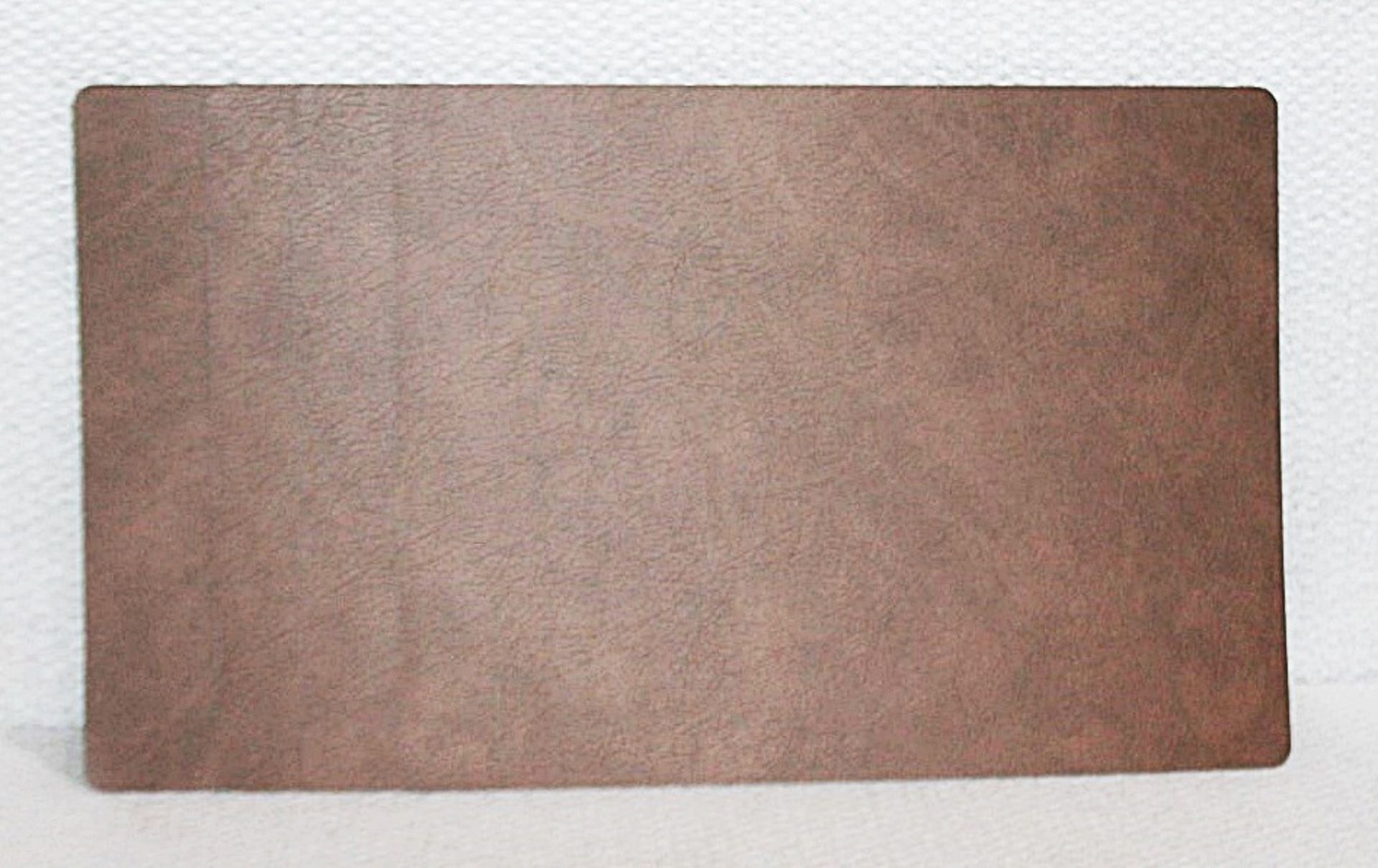 Set Of 4 x LINDDNA 'CLOUD' Recycled Leather Double-sided Placemats In Black & Brown - RRP £109.00 - Image 9 of 9