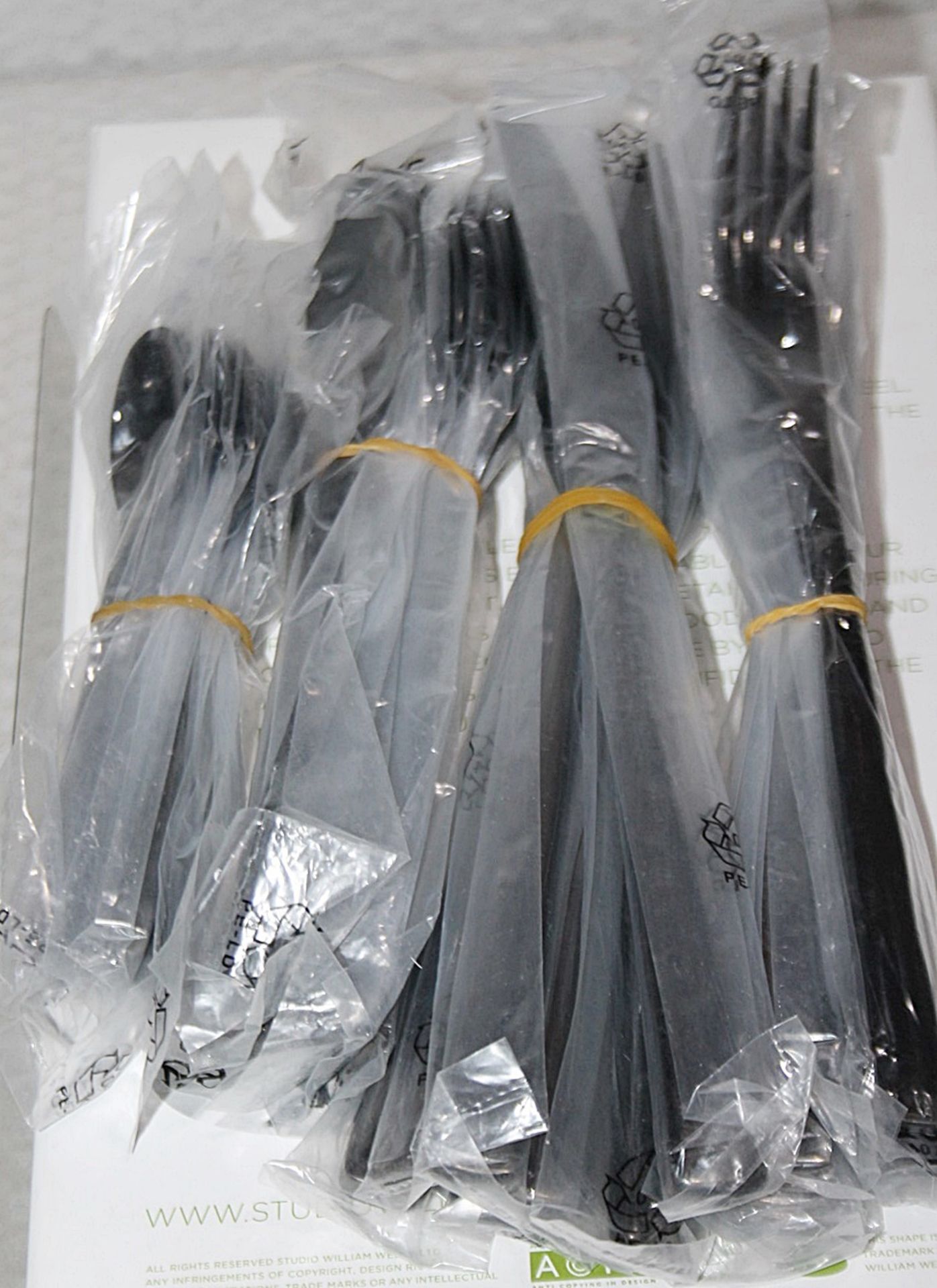 1 x STUDIO WILLIAM 'Tilia Obsidian' 56-Piece Cutlery Set - Original Price £930.00 - Unused Boxed - Image 11 of 11