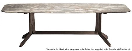 1 x POLTRONA FRAU 'Othello' Fior Di Pesco 2.6 Metre Long Marble Table Top - Dimensions: