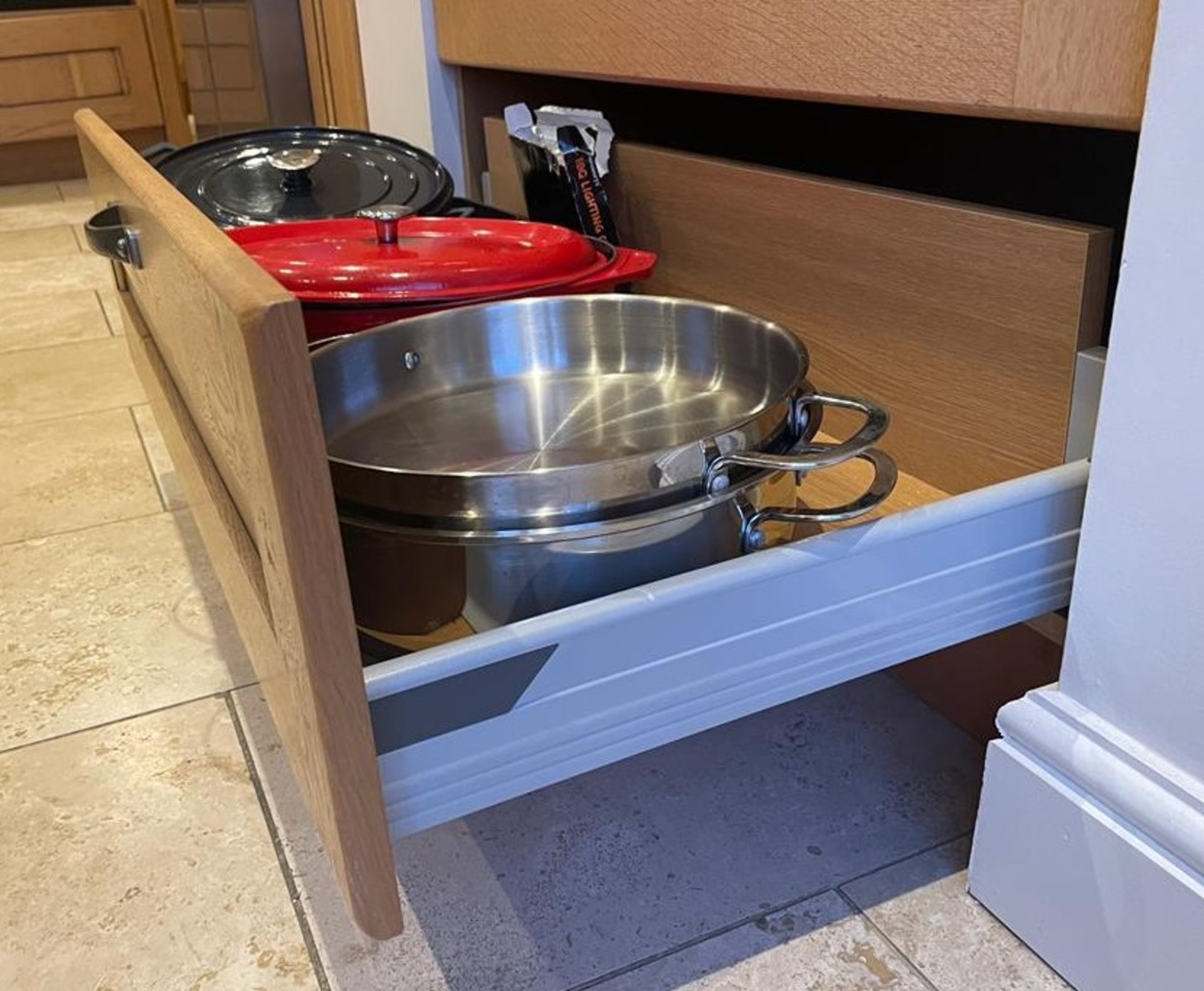 1 x Bespoke Solid Oak Kitchen With Black Granite Worktops, Island, Utility Room Units & Dining Table - Image 50 of 70