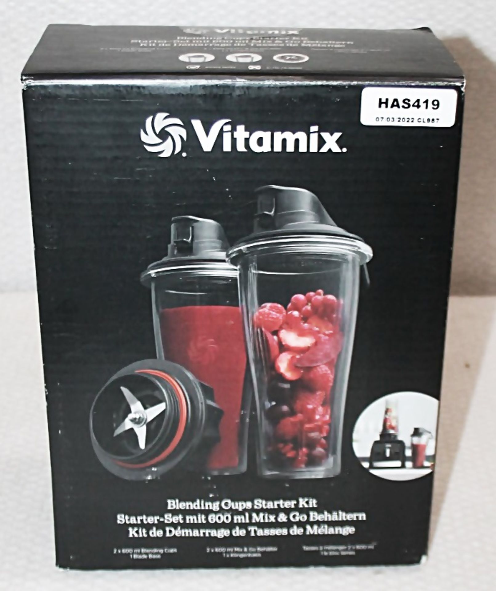 1 x VITA MIX Blending Cups Starter Kit - Original Price £120.00 - Unused Boxed Stock - Ref: HAS419/ - Image 2 of 9