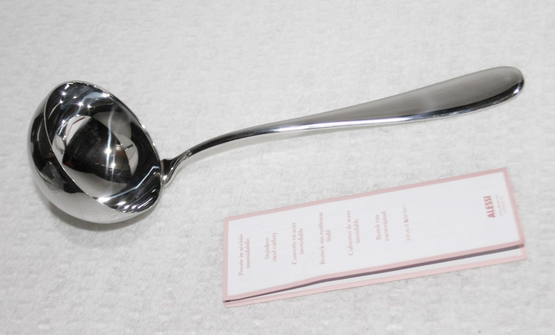 1 x ALESSI 'Nuovo Milano' Designer Kitchen Ladle In 18/10 stainless steel - Length (inches): - Image 2 of 5