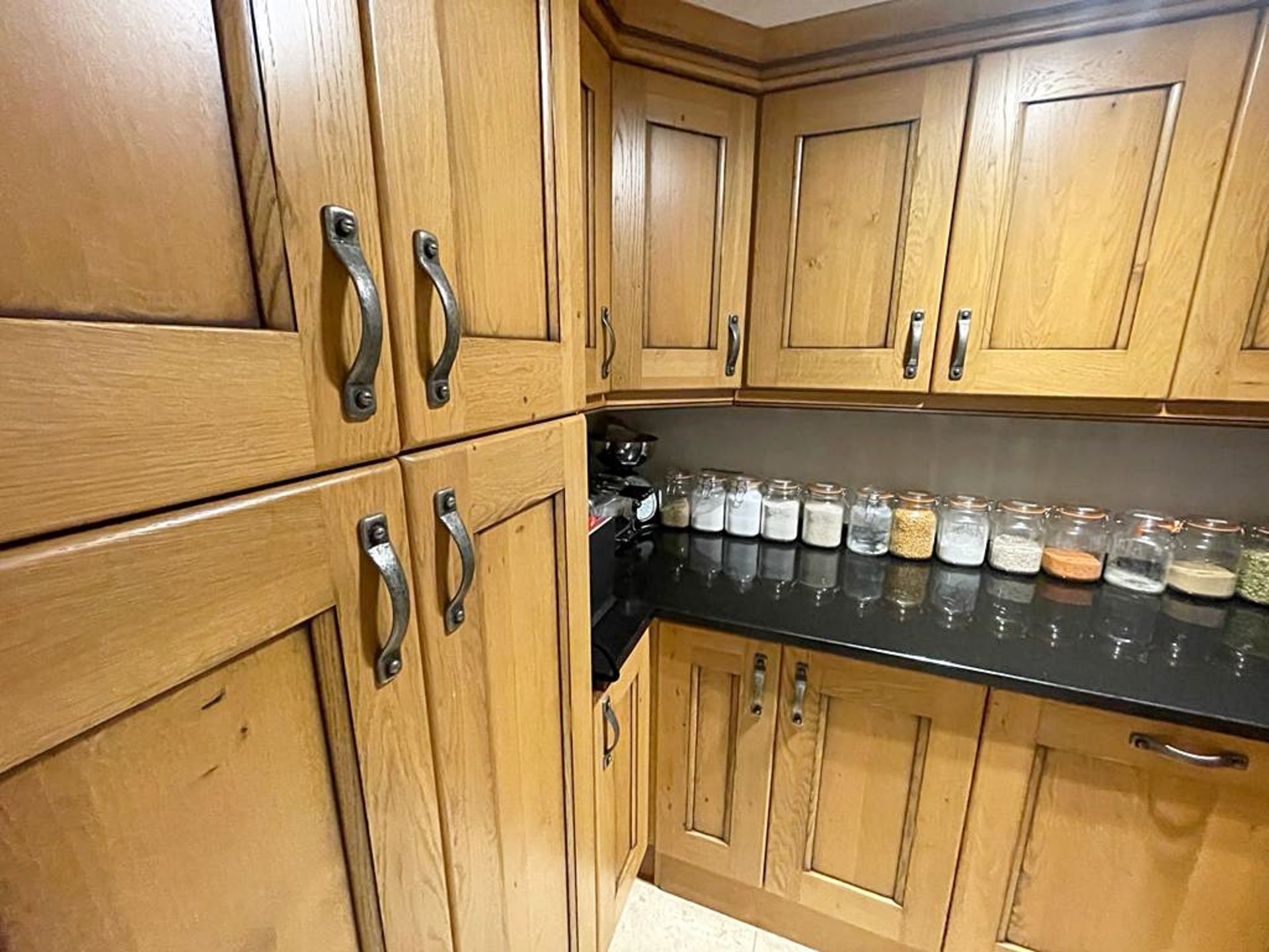 1 x Bespoke Solid Oak Kitchen With Black Granite Worktops, Island, Utility Room Units & Dining Table - Image 17 of 70