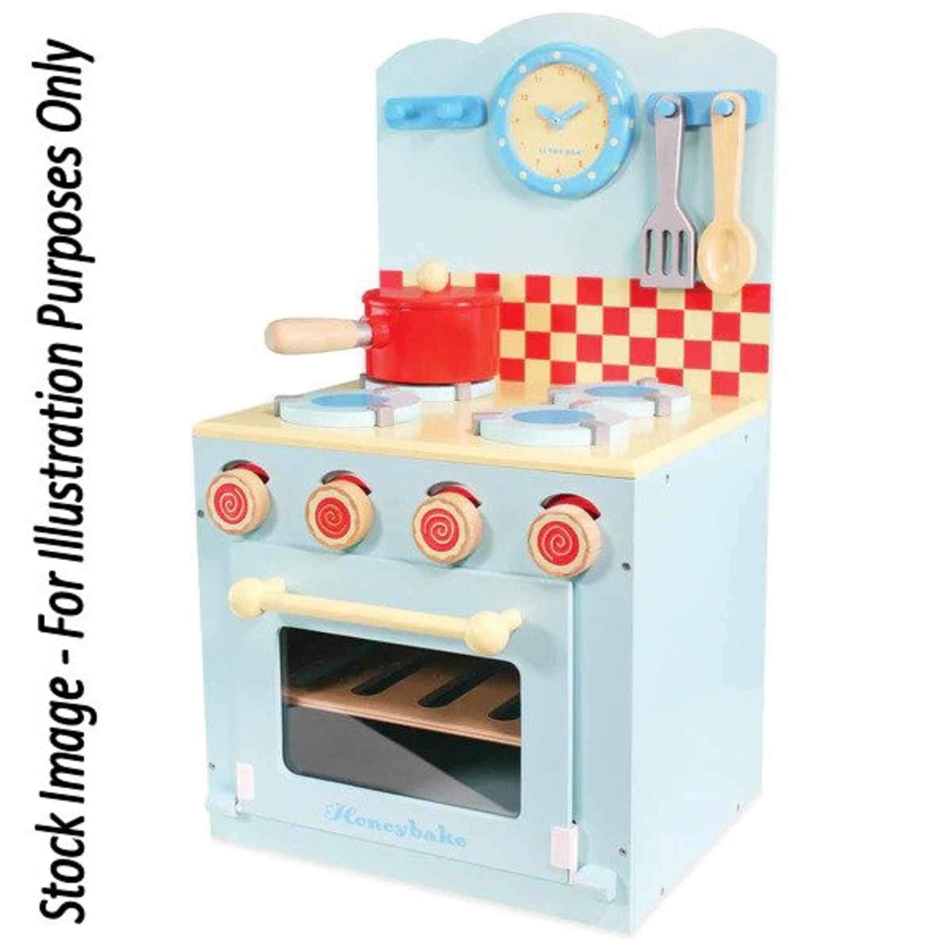 1 x Le Toy Van Honeybake Childrens Wooden Blue Oven & Hob - New/Boxed