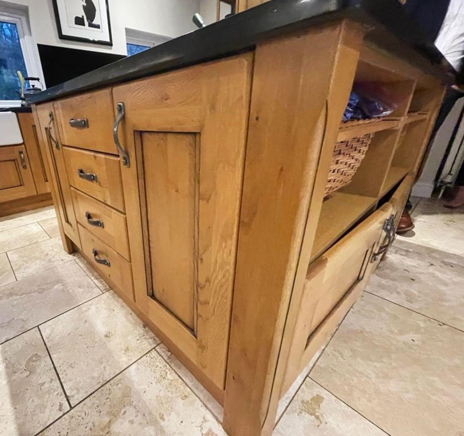 1 x Bespoke Solid Oak Kitchen With Black Granite Worktops, Island, Utility Room Units & Dining Table - Image 34 of 70