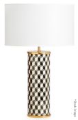 1 x JONATHAN ADLER 'Carnaby' Designer Porcelain Table Lamp With Shade - Original Price £420.00