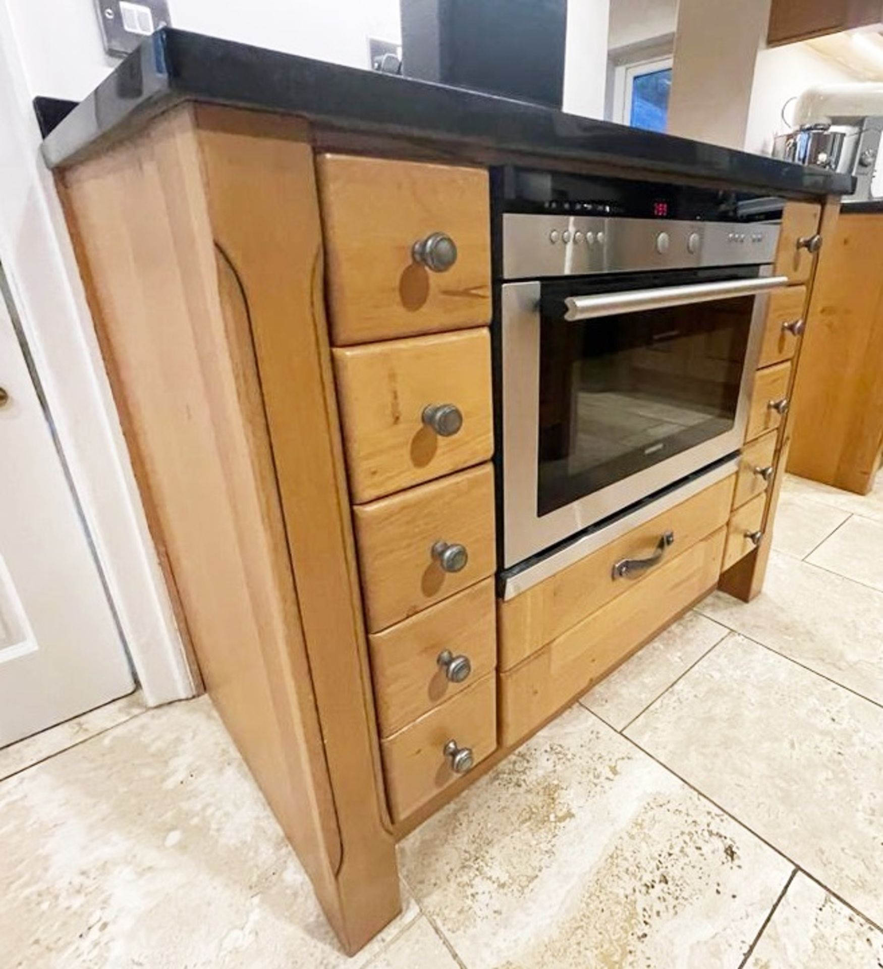 1 x Bespoke Solid Oak Kitchen With Black Granite Worktops, Island, Utility Room Units & Dining Table - Image 25 of 70