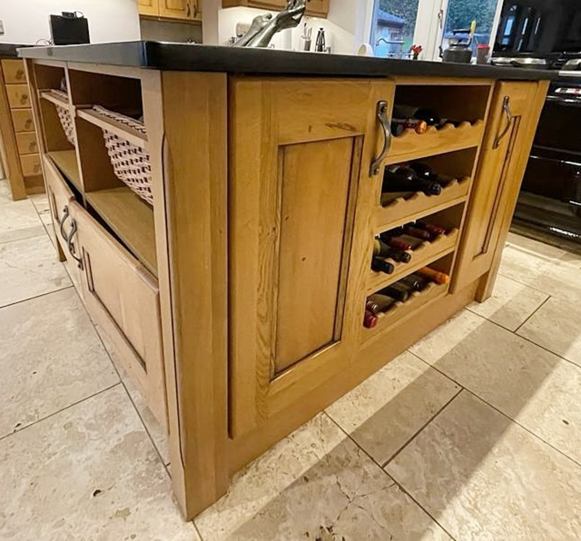 1 x Bespoke Solid Oak Kitchen With Black Granite Worktops, Island, Utility Room Units & Dining Table - Image 10 of 70