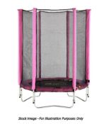 1 x Plum 1.4m Junior Trampoline and Enclosure in Pink - New/Boxed