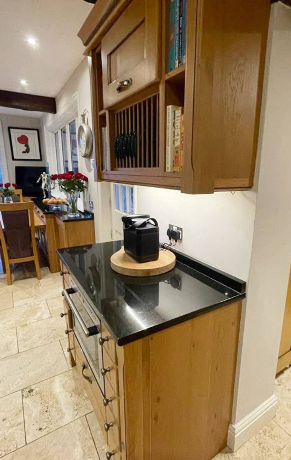 1 x Bespoke Solid Oak Kitchen With Black Granite Worktops, Island, Utility Room Units & Dining Table - Image 33 of 70