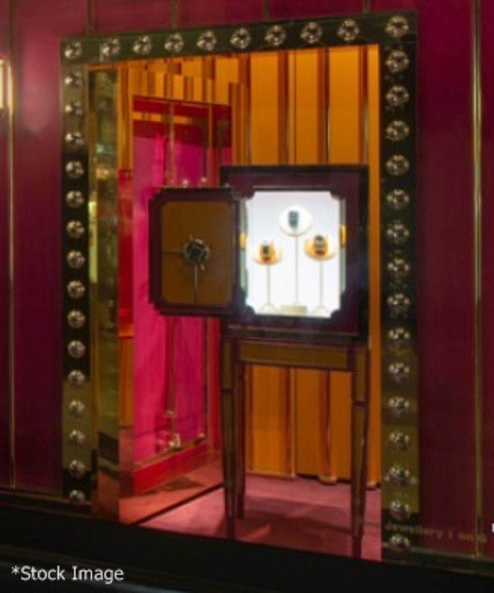 2 x Specially Commissioned Bank Vault Safe-style Illuminated Shop Display Dummy Props - Image 3 of 17