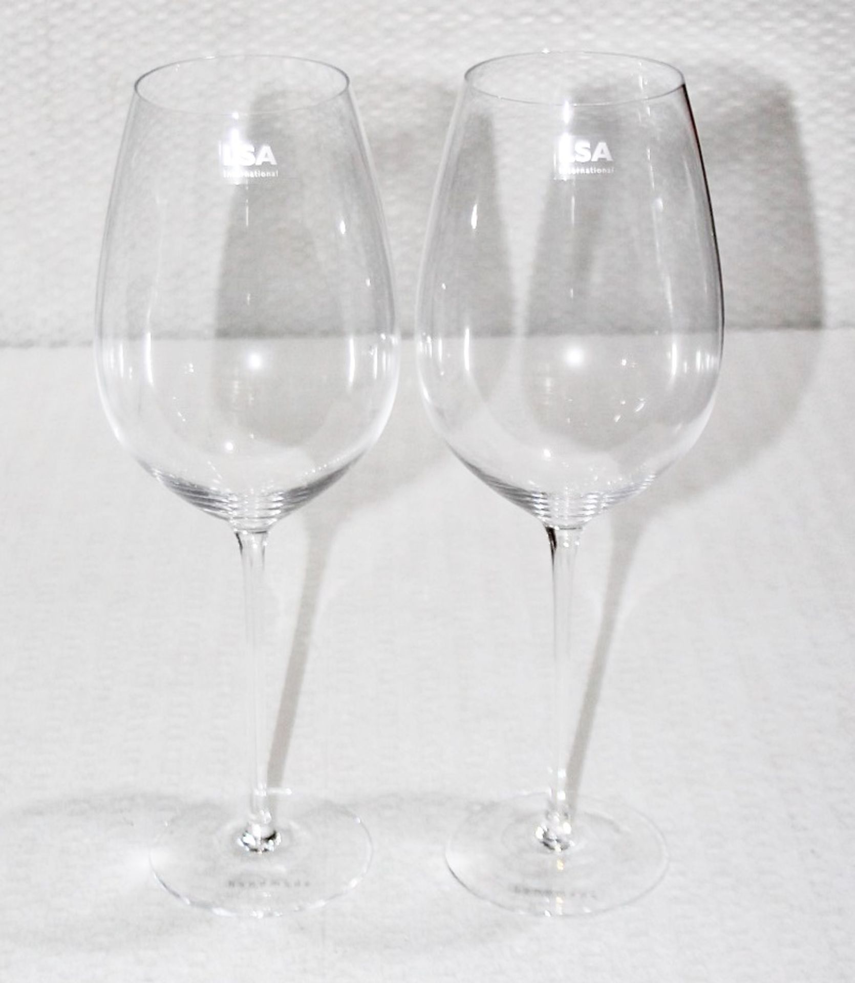 A Pair Of LSA INTERNATIONAL Designer Mouthblown Wine Glasses - Unused Boxed Stock - Ref: HHW323/ - Image 5 of 5