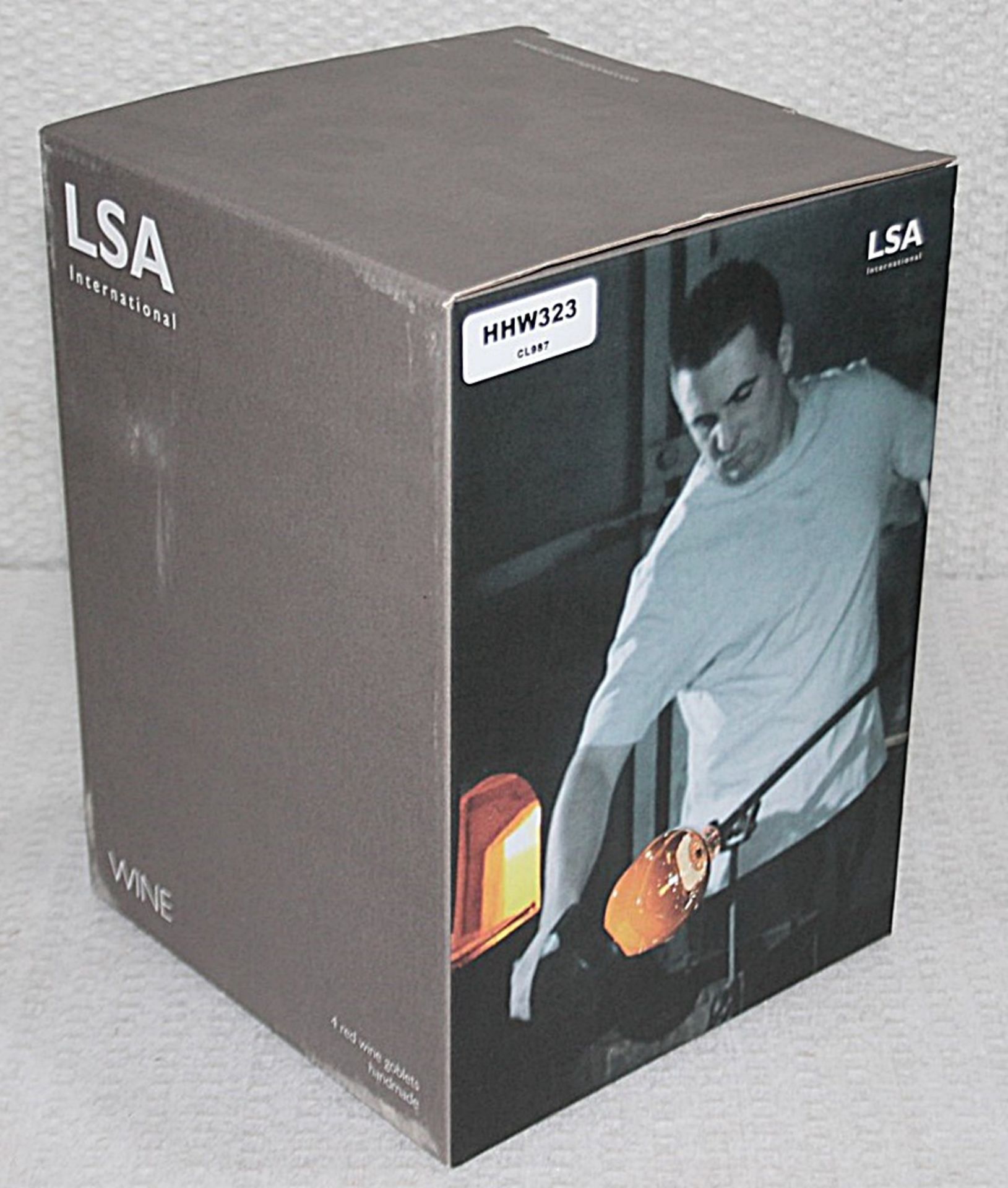 A Pair Of LSA INTERNATIONAL Designer Mouthblown Wine Glasses - Unused Boxed Stock - Ref: HHW323/ - Image 3 of 5